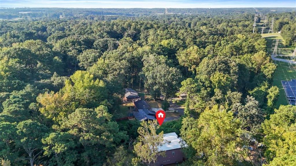 0 Pebble Drive Atlanta, GA 30344 - Photo 18 of 23 an aerial view of residential house with outdoor space and trees all around