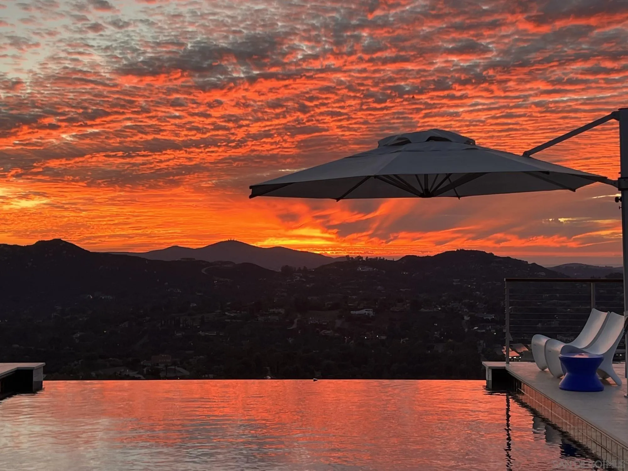 a view of outdoor space and mountain view