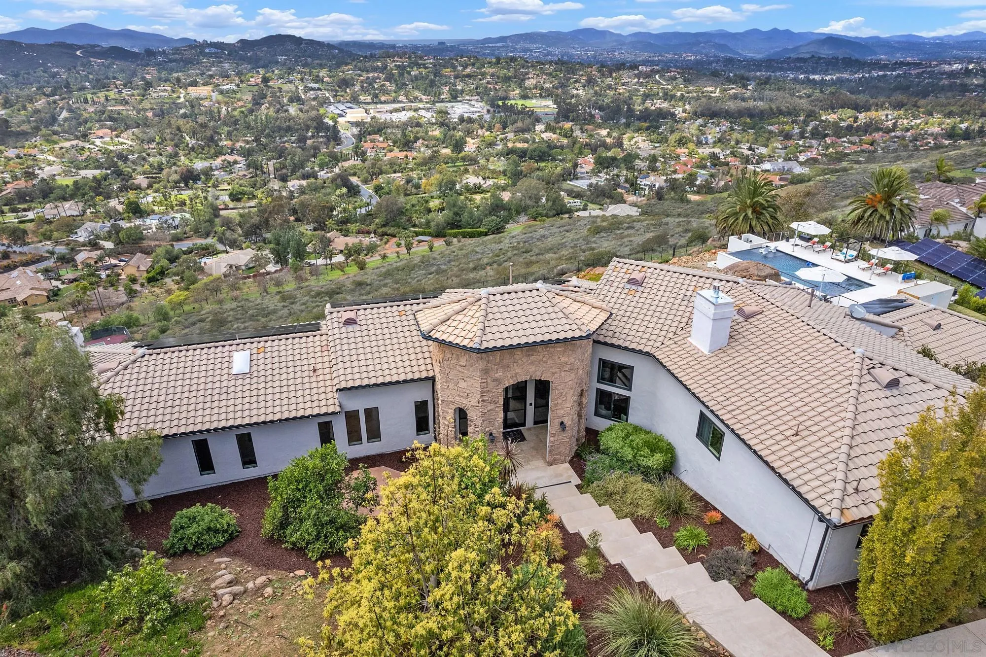15484 Markar Road Poway, CA 92064 - Photo 4 of 75 an aerial view of a house with a yard