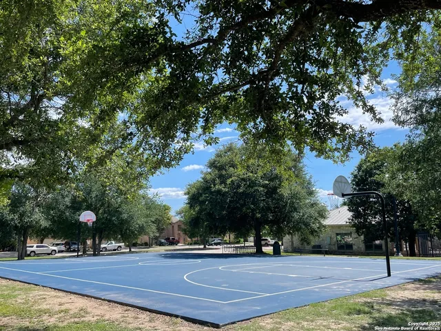 a view of a basketball court