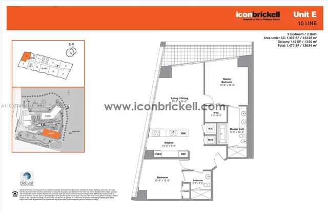 $4,500 | 495 Brickell Avenue, Unit 1710, Miami, FL 33131