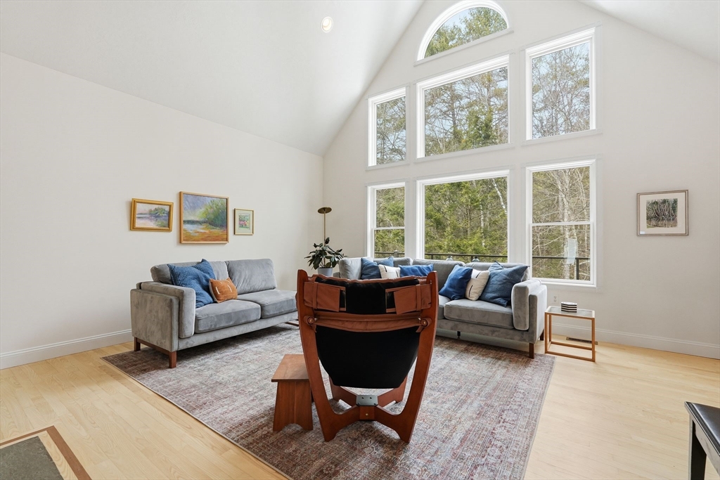 16 North Valley Road Pelham, MA 01002 - Photo 5 of 41 a living room with furniture and a large window