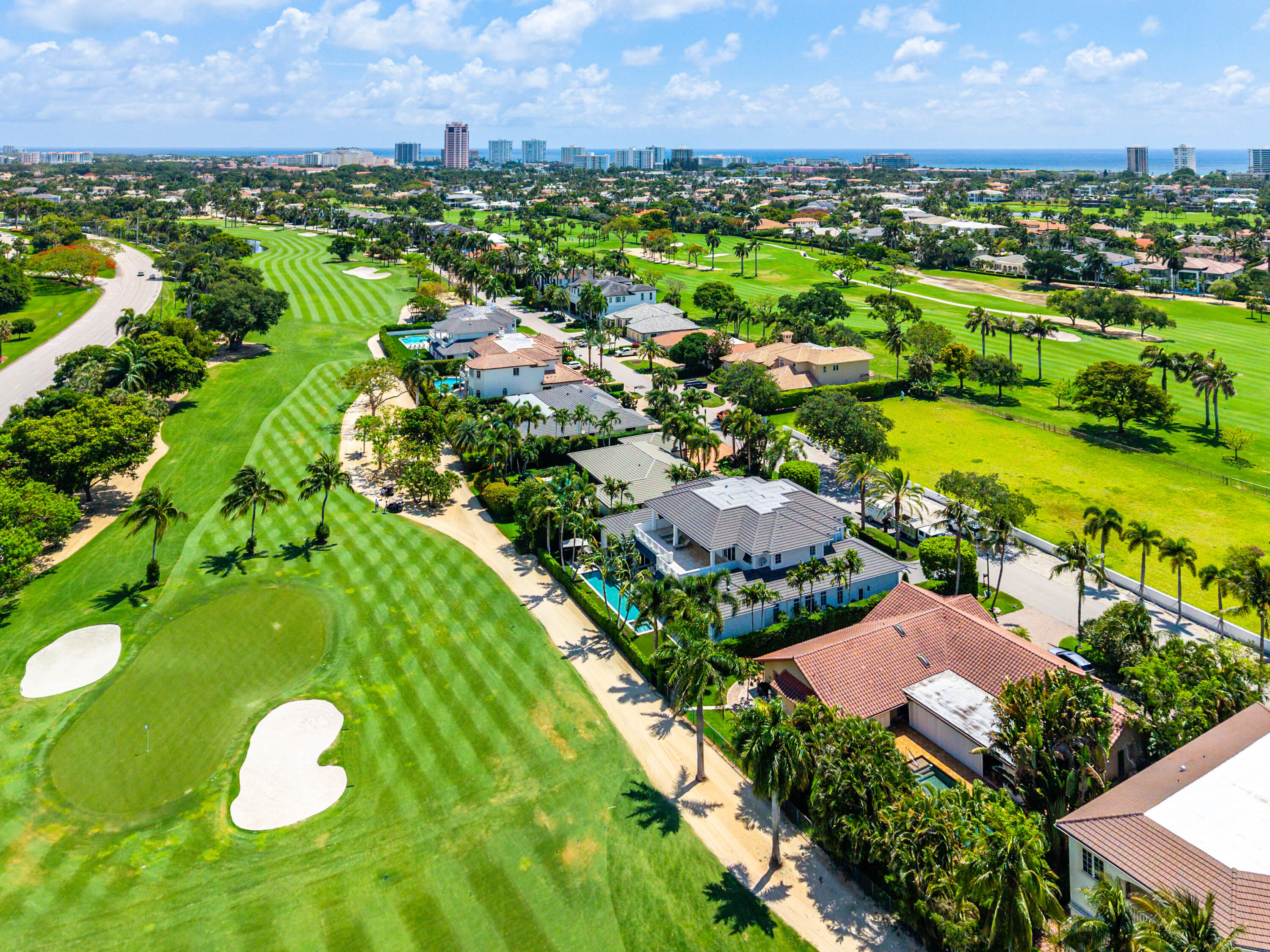 1851 Thatch Palm Drive Boca Raton, FL 33432 - Photo 70 of 70 an aerial view of residential houses with outdoor space and river