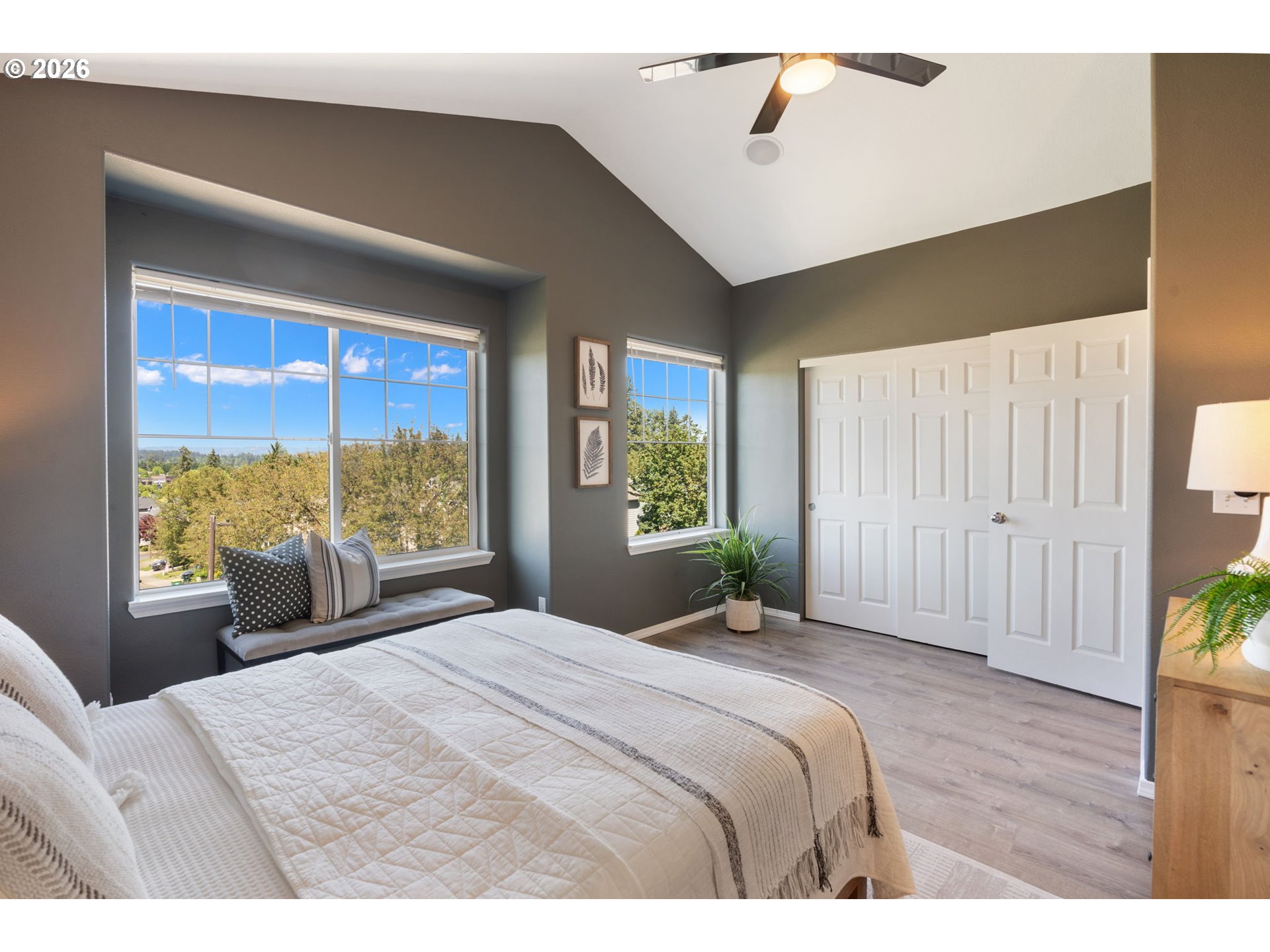 13159 Southwest Brianne Way Portland, OR 97223 - Photo 14 of 32 a bedroom with a bed and a large window
