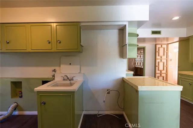 a room with storage and utility