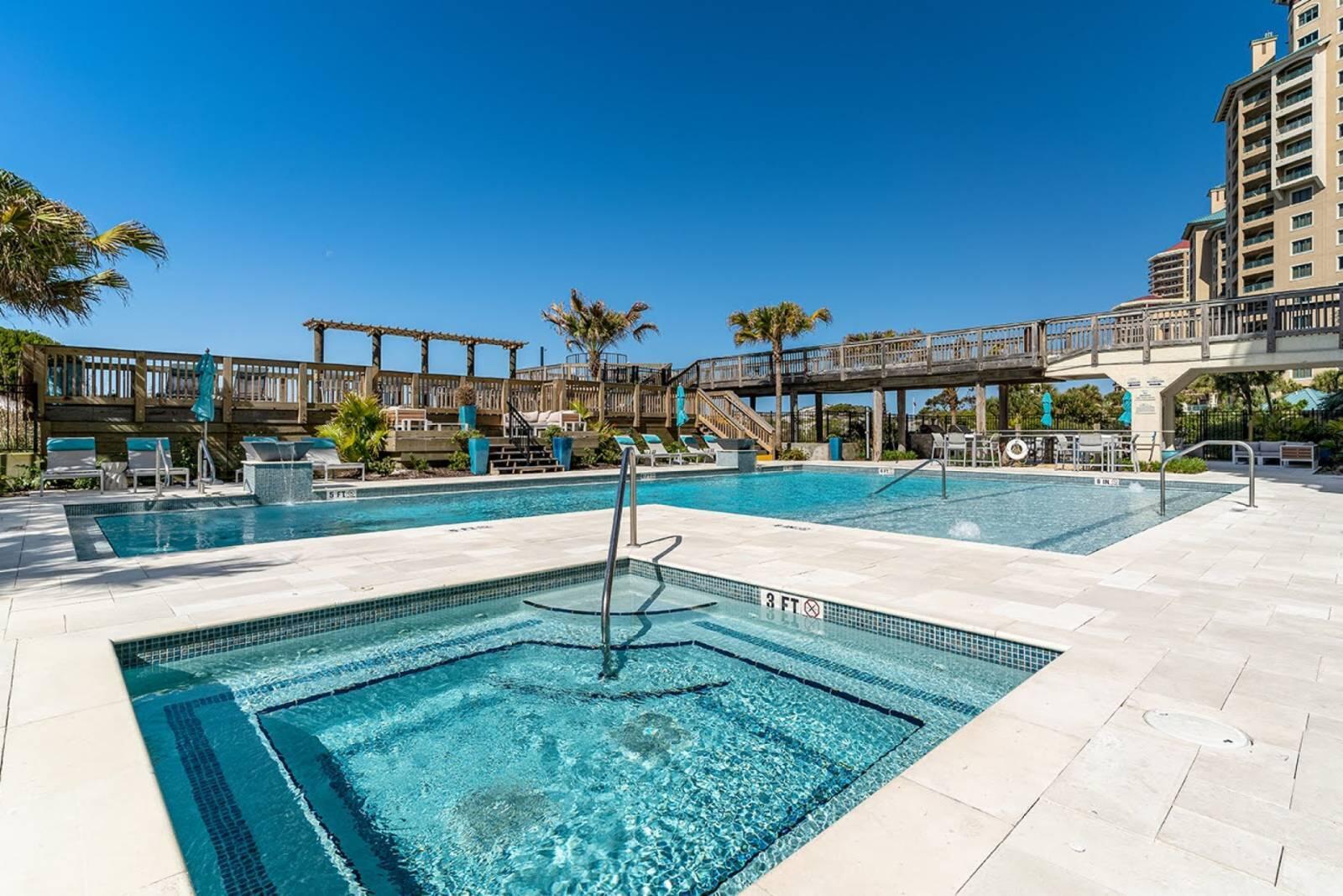 4017 Beachside 1, Unit 4017 Miramar Beach, FL 32550 - Photo 21 of 26 a view of yard with swimming pool