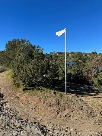 a view of an outdoor space with mountain view