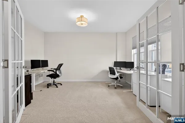 a view of a workspace with a window