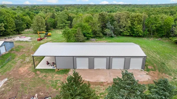 a aerial view of a house