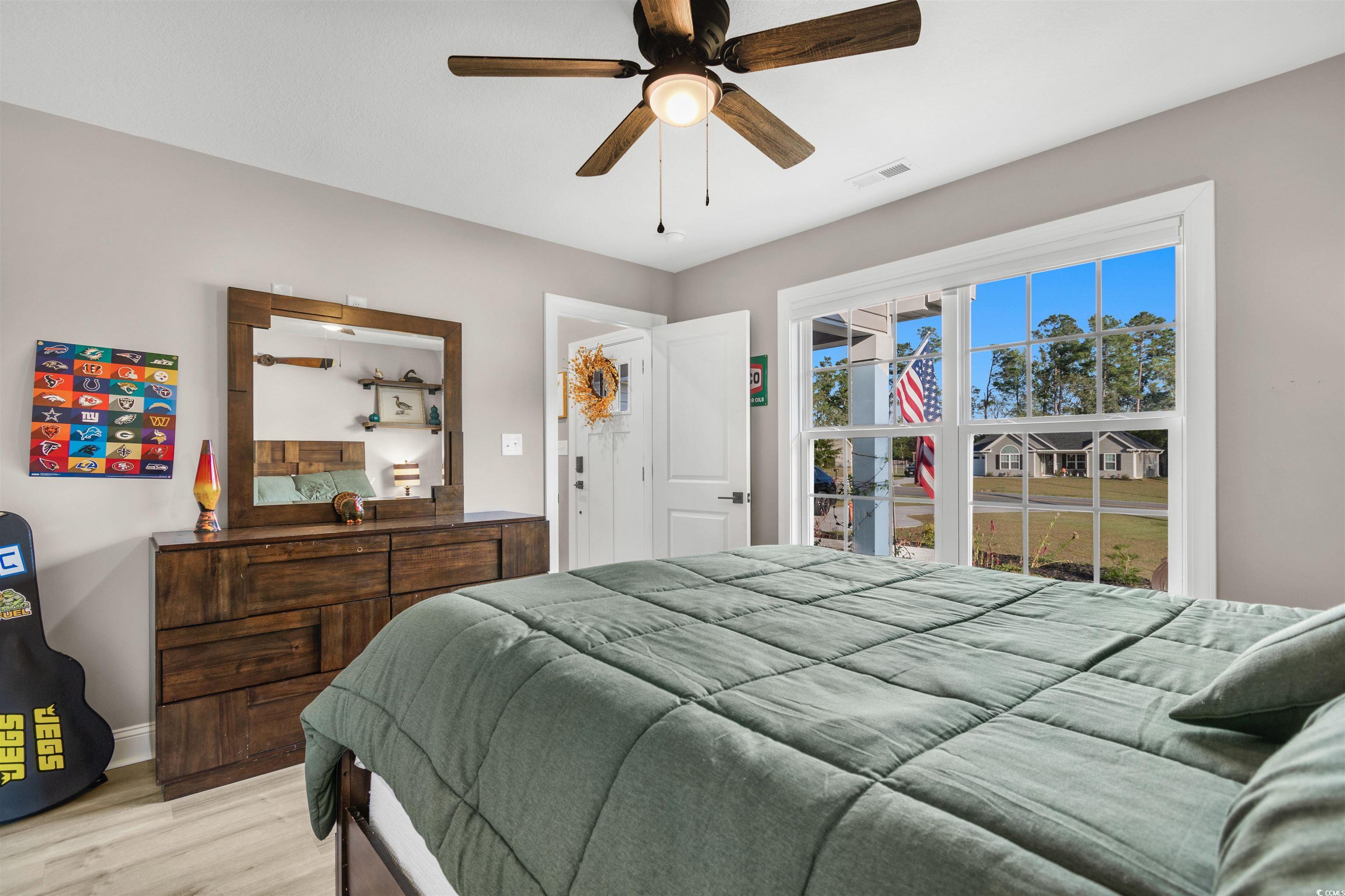2279 Vaught Road Galivants Ferry, SC 29544 - Photo 21 of 40 Bedroom with light hardwood / wood-style floors an