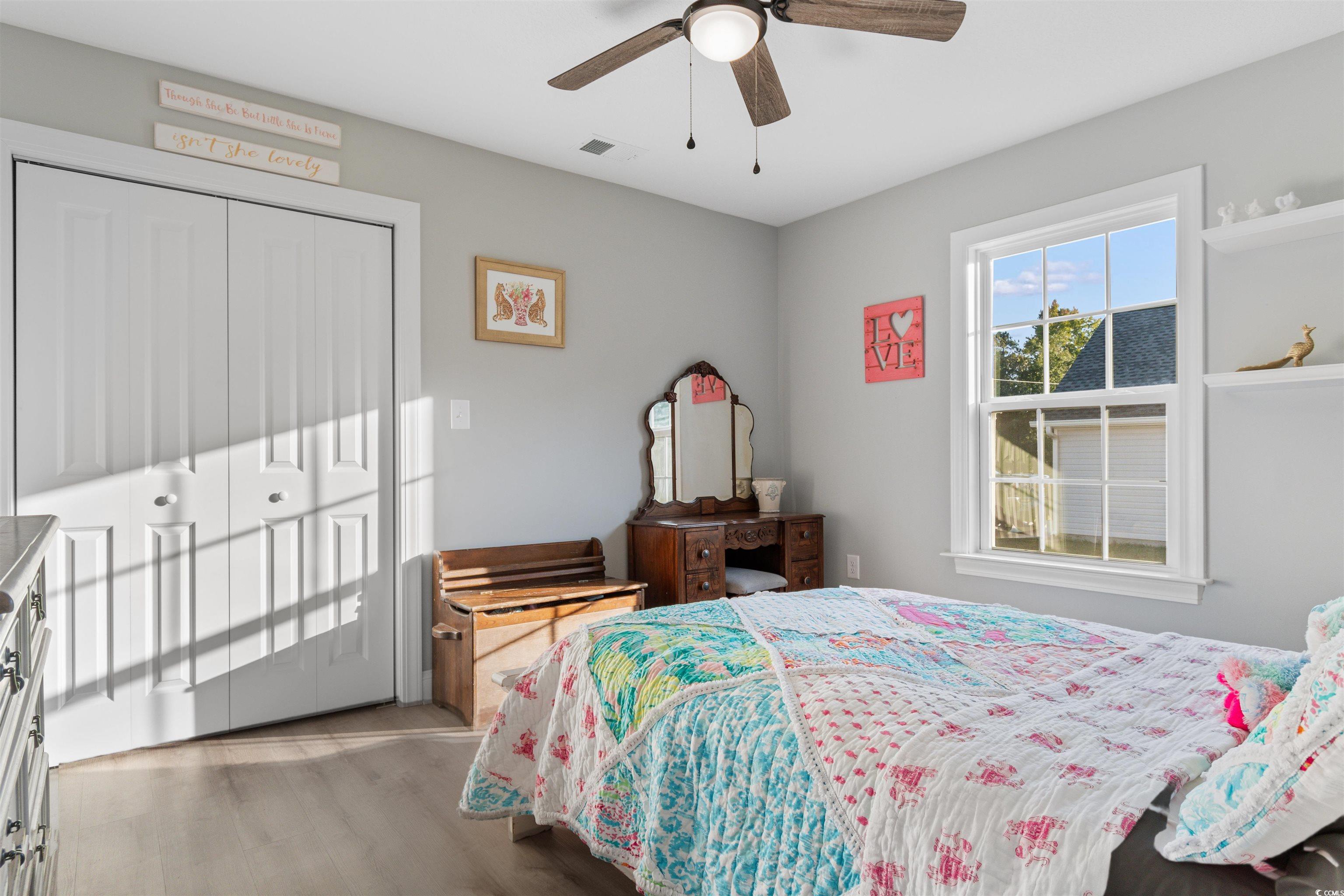 2279 Vaught Road Galivants Ferry, SC 29544 - Photo 25 of 40 Bedroom featuring light hardwood / wood-style floo