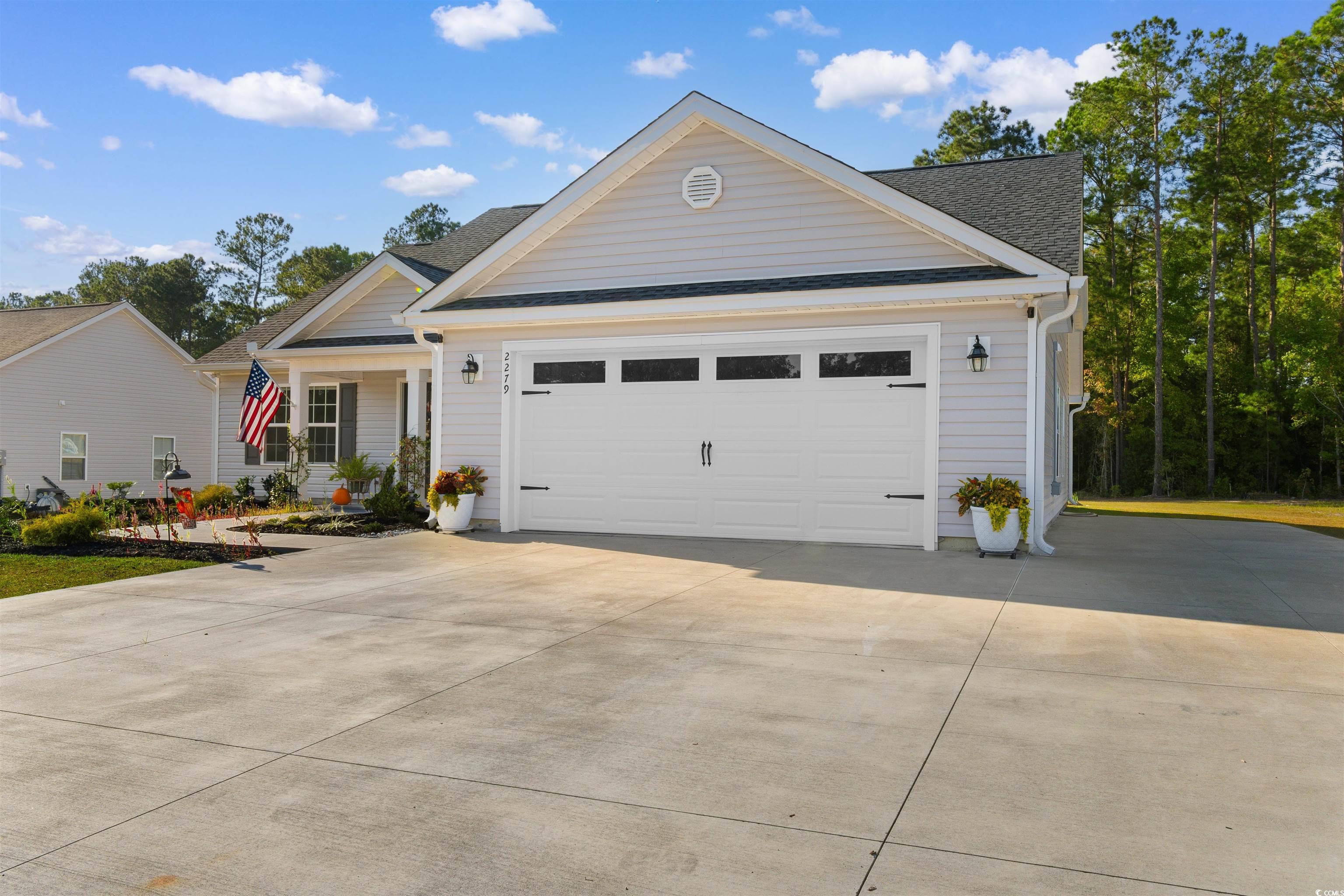2279 Vaught Road Galivants Ferry, SC 29544 - Photo 36 of 40 View of front of home with a garage
