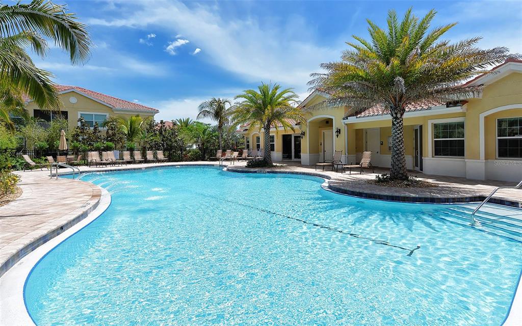 177 Navigation Circle Osprey, FL 34229 - Photo 35 of 43 a view of a house with swimming pool and sitting area