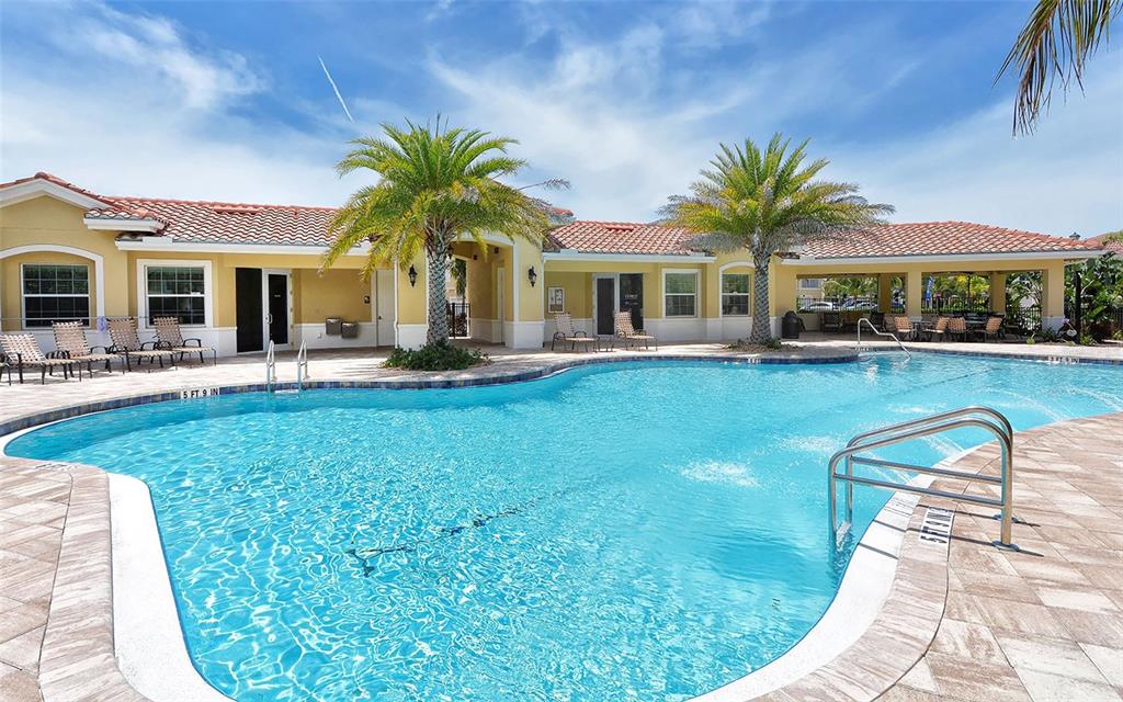 177 Navigation Circle Osprey, FL 34229 - Photo 37 of 43 a view of a house with swimming pool patio and porch