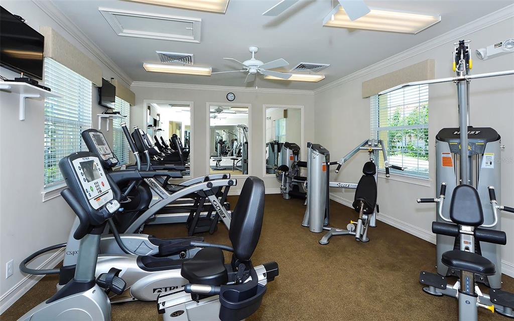 177 Navigation Circle Osprey, FL 34229 - Photo 40 of 43 a view of a room with gym equipment