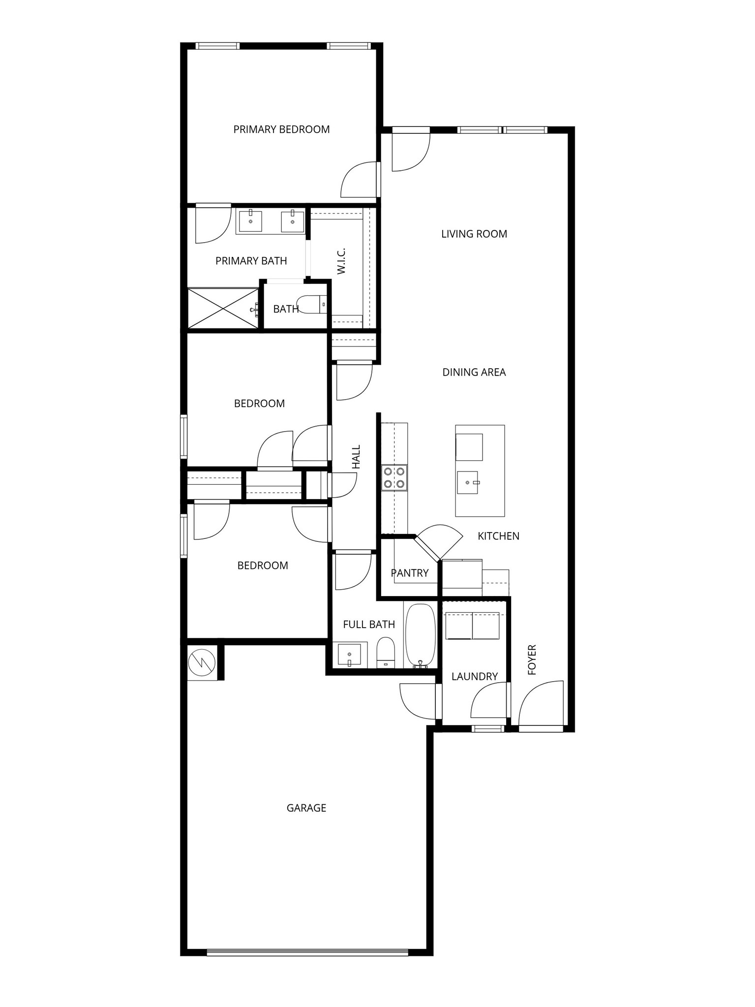 15004 Welsh Cobb Rd Manor, Unit A Manor, TX 78653 - Photo 22 of 22 Floor plan