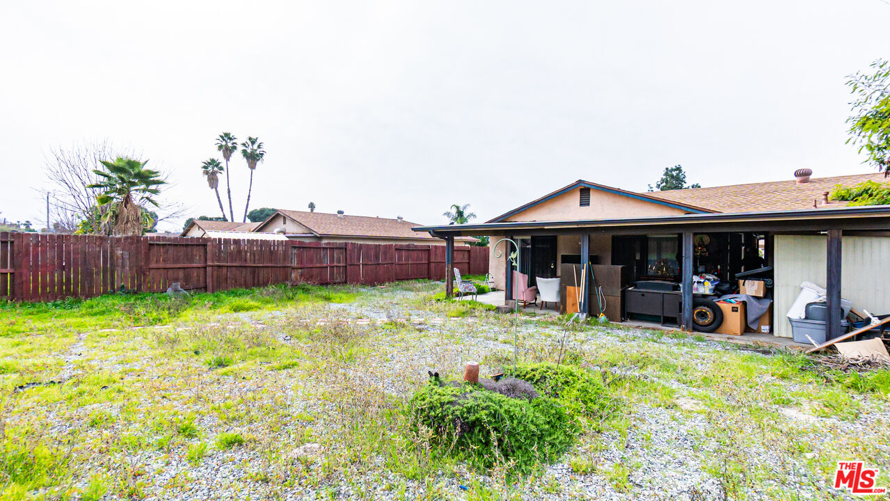 586 San Dimas Street Hemet, CA 92545 - Photo 26 of 30 a view of a house with backyard and sitting area