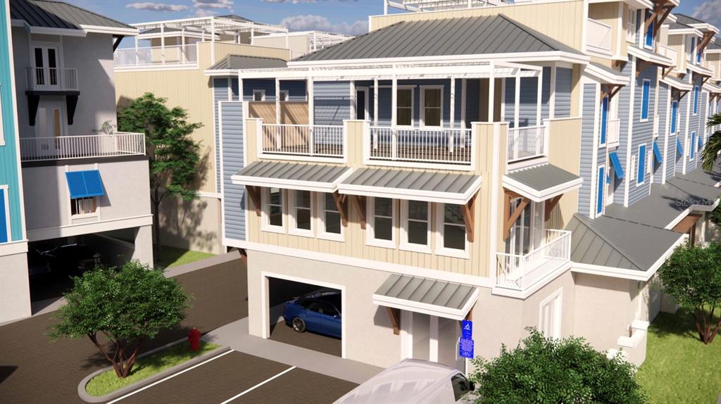 16 Outlook Way, Unit 9 Dunedin, FL 34698 - Photo 29 of 77 a front view of a building with a garden