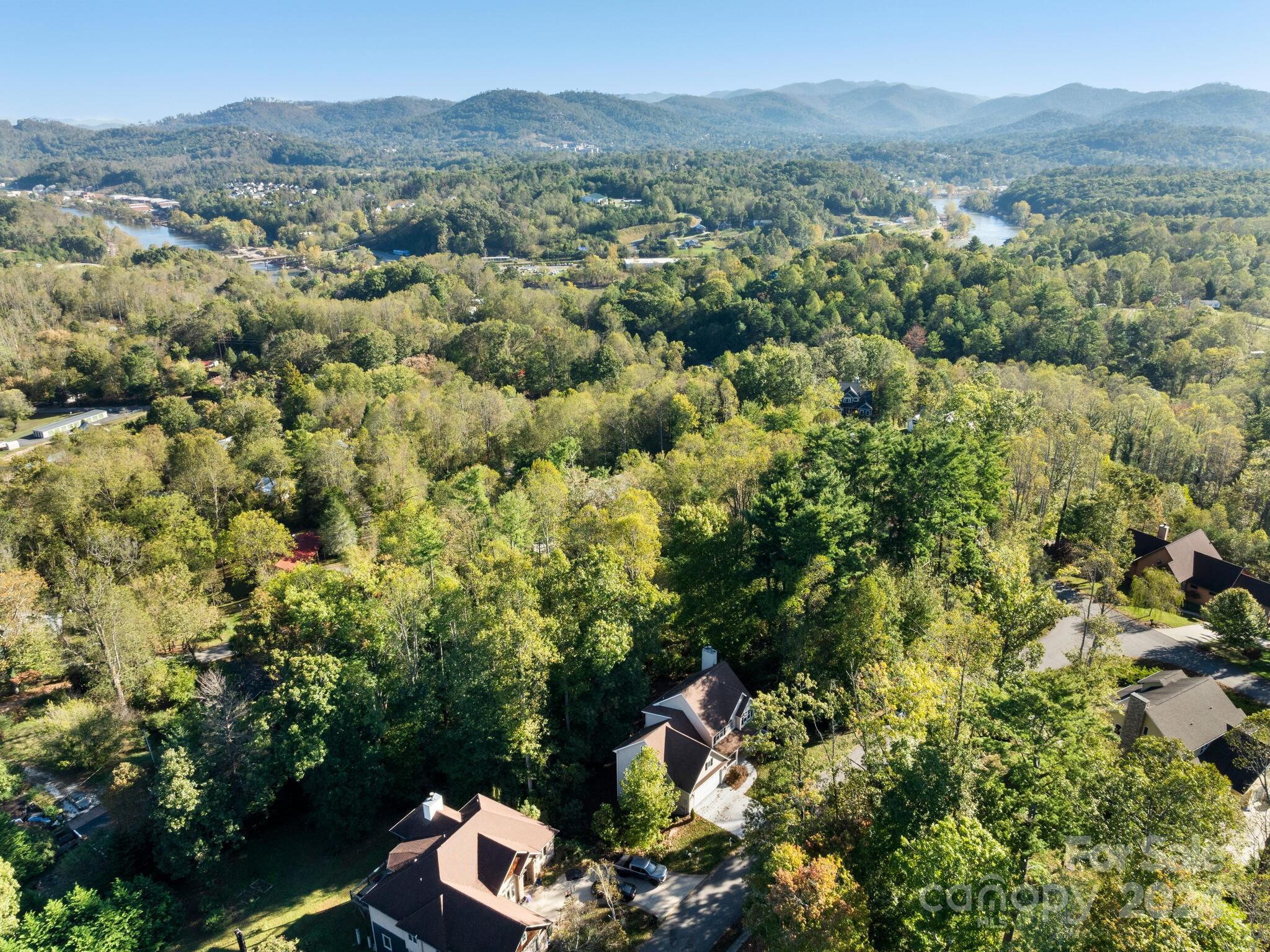 9 Forest Spring Drive Asheville, NC 28804 - Photo 41 of 42 an aerial view of a house with a yard