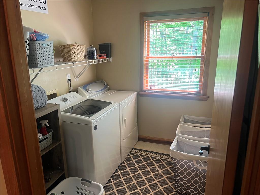 121 Pitts Road Jamestown, PA 16134 - Photo 18 of 28 a utility room with dryer and washer
