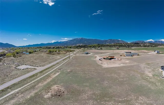 a view of a lake with a city