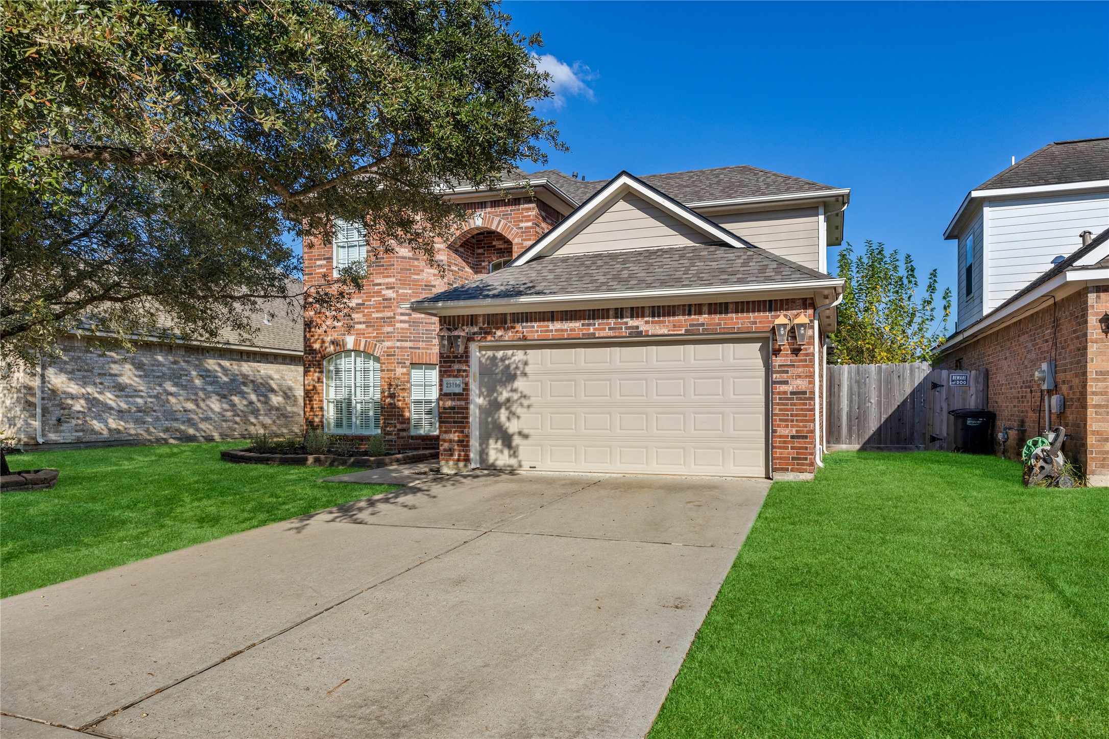 23106 Oxbow Trail Spring, TX 77373 - Photo 2 of 43 a front view of a house with a yard