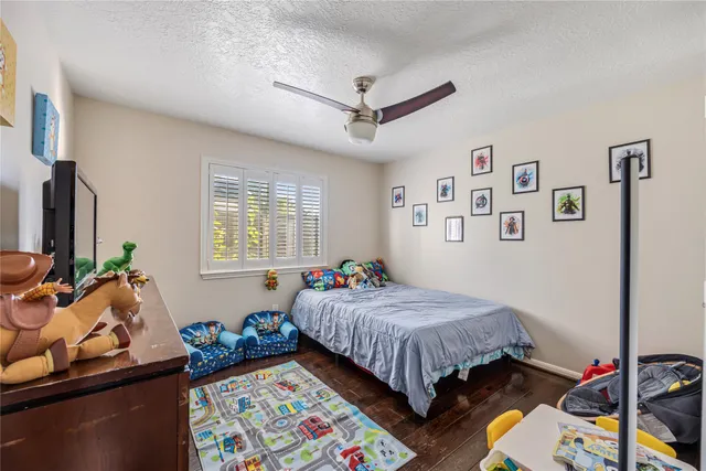 a view of a backyard with a garden