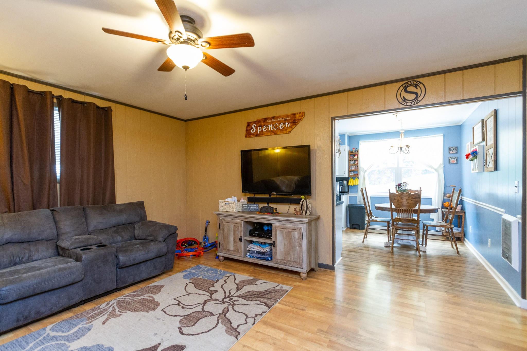 1940 Austin Road Lafayette, TN 37083 - Photo 12 of 41 a living room with furniture and a flat screen tv