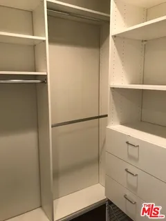 a close view of closet
