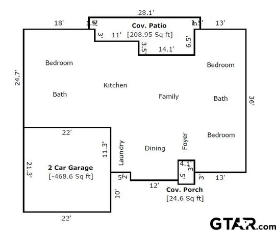 $2,500 | 1811 Spruce Pine Lane, Tyler, TX 75703
