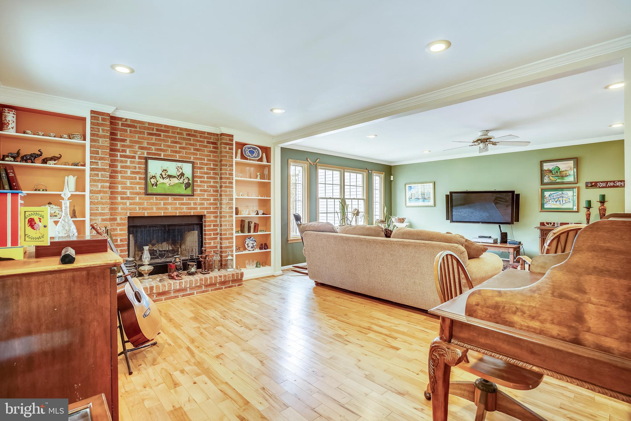 2150 Brown Road Finksburg, MD 21048 - Photo 29 of 81 Brick Fire Place with Built Ins