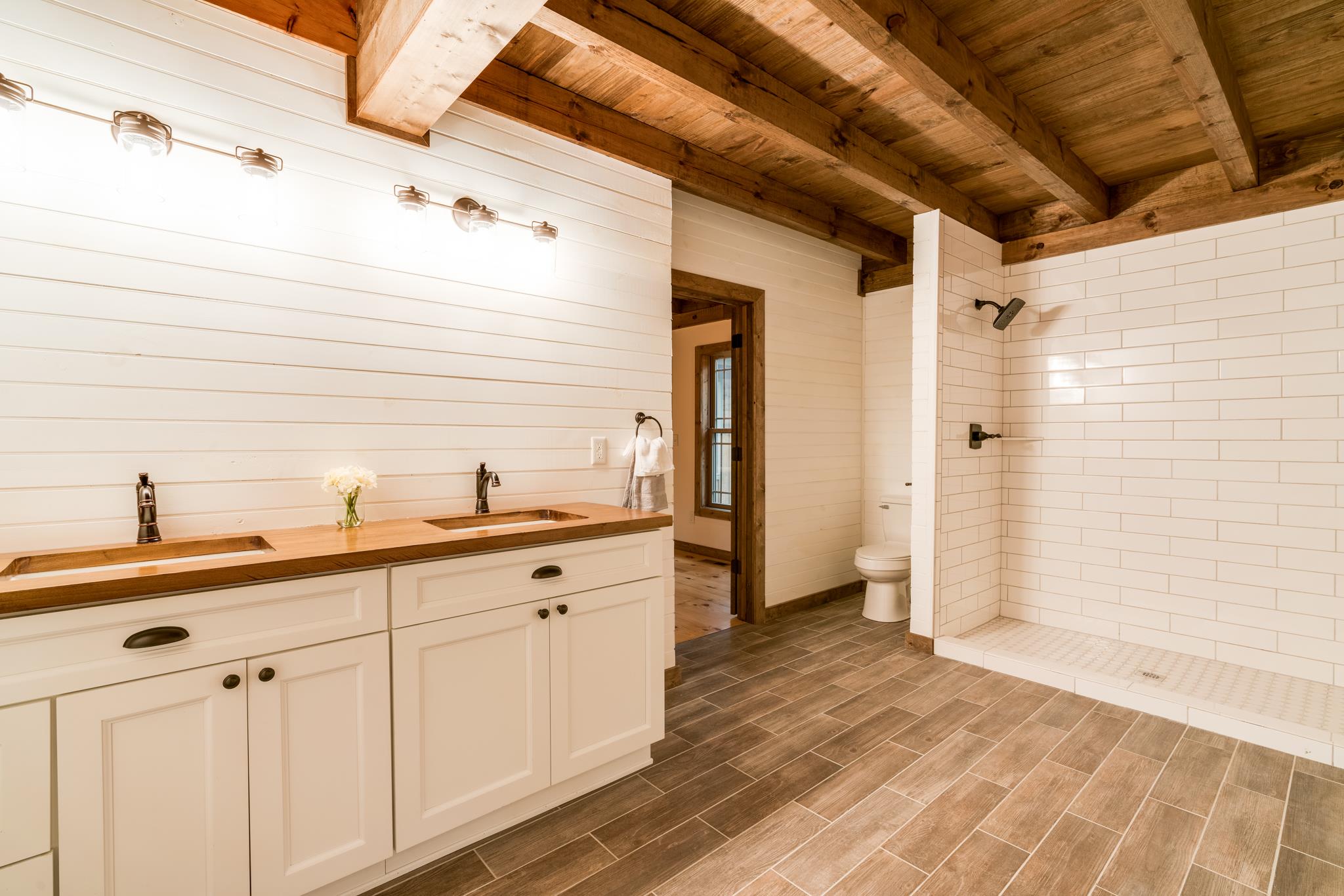 5475 Parker Branch Road Franklin, TN 37064 - Photo 15 of 29 Large walk-in tile shower and double vanities