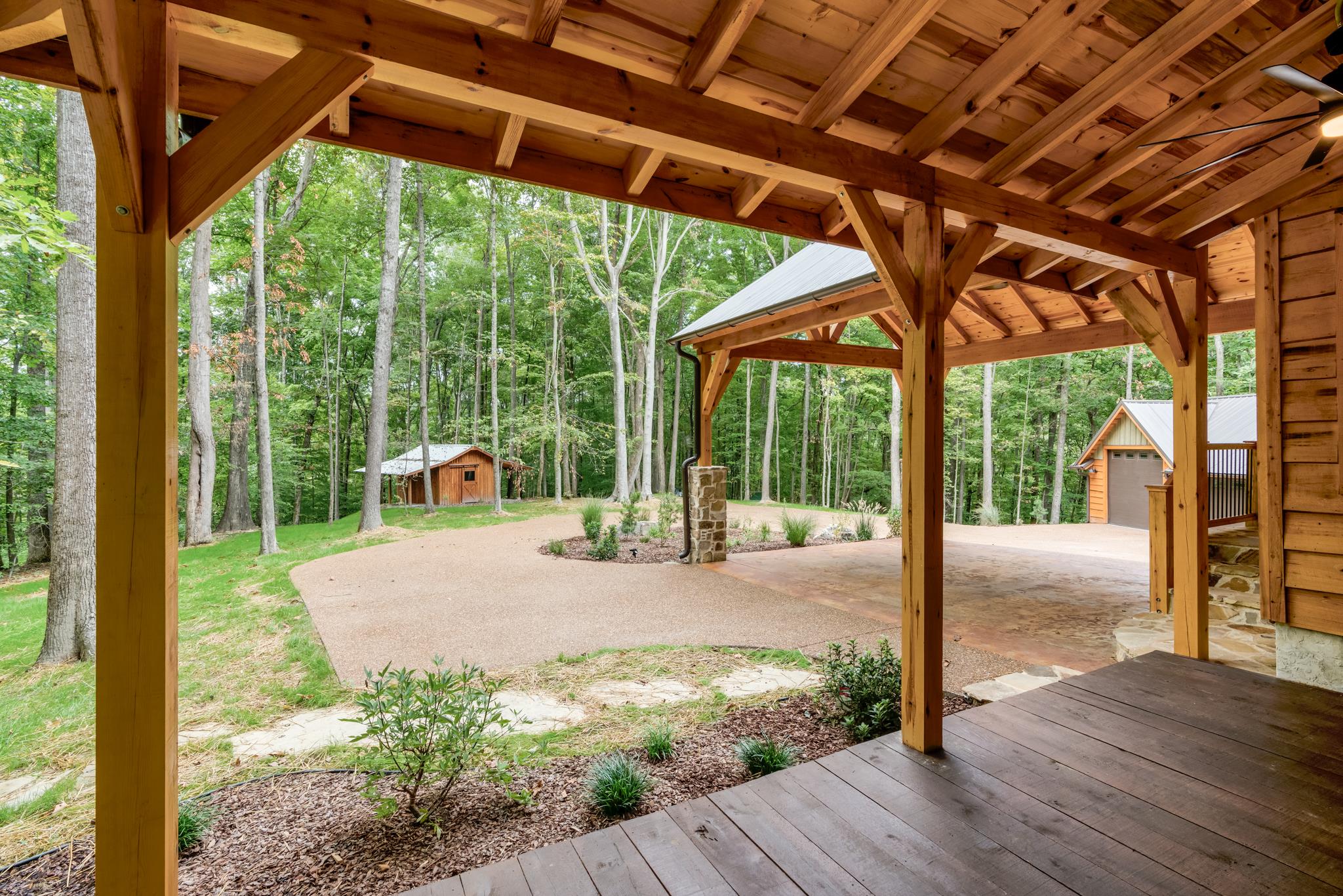 5475 Parker Branch Road Franklin, TN 37064 - Photo 25 of 29 Private wooded backyard resting on 23 wooded acres touching the Natchez Trace