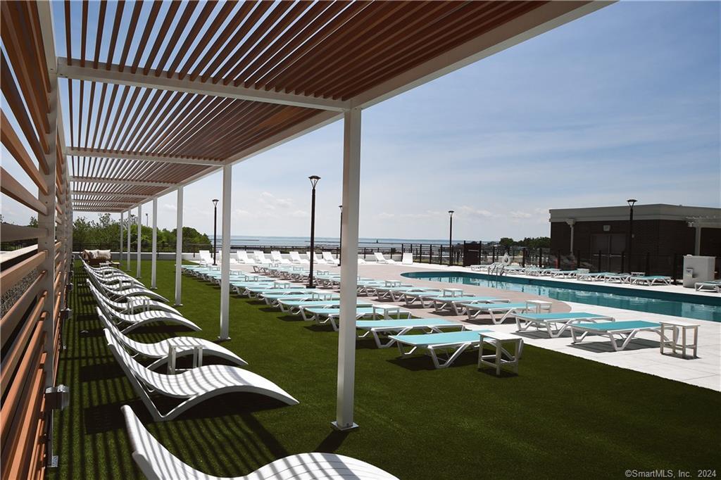 2 Harbor Point Road South, Unit 326 Stamford, CT 06902 - Photo 6 of 13 a view of swimming pool from a balcony