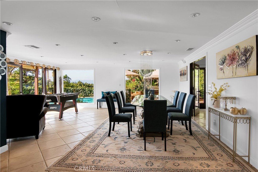 3701 Royal Meadow Road Sherman Oaks, CA 91403 - Photo 22 of 43 a view of a dining room with furniture