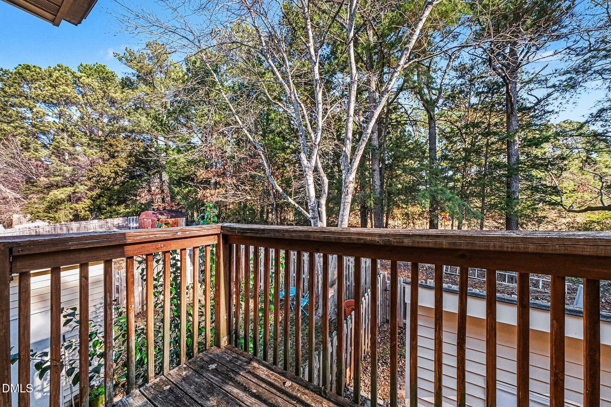 1509 Clermont Road, Unit T27 Durham, NC 27713 - Photo 19 of 26 a view of a balcony with wooden floor