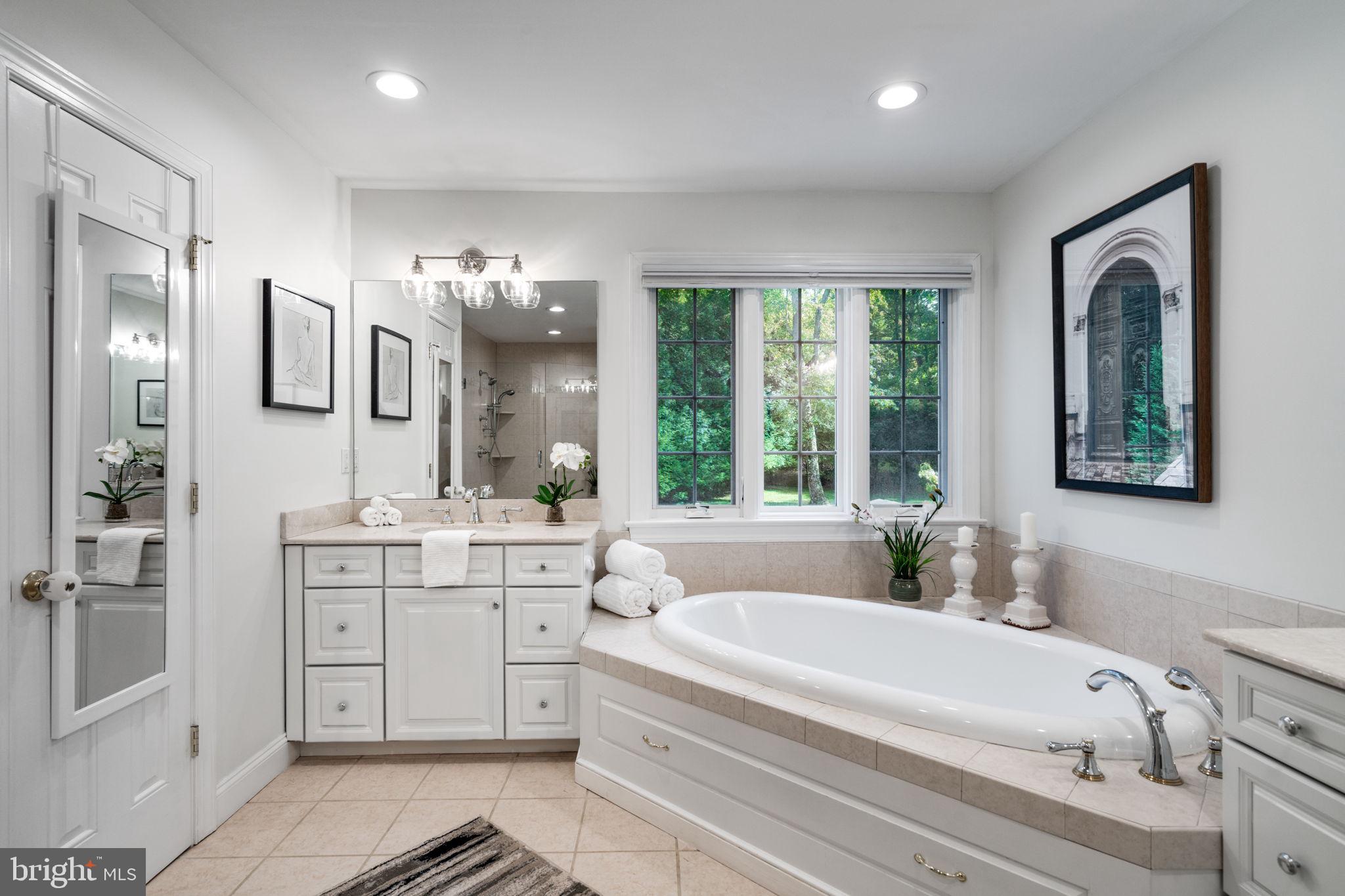 815 Brower Road Wayne, PA 19087 - Photo 50 of 84 Master Bath w/ Lovely Private Views