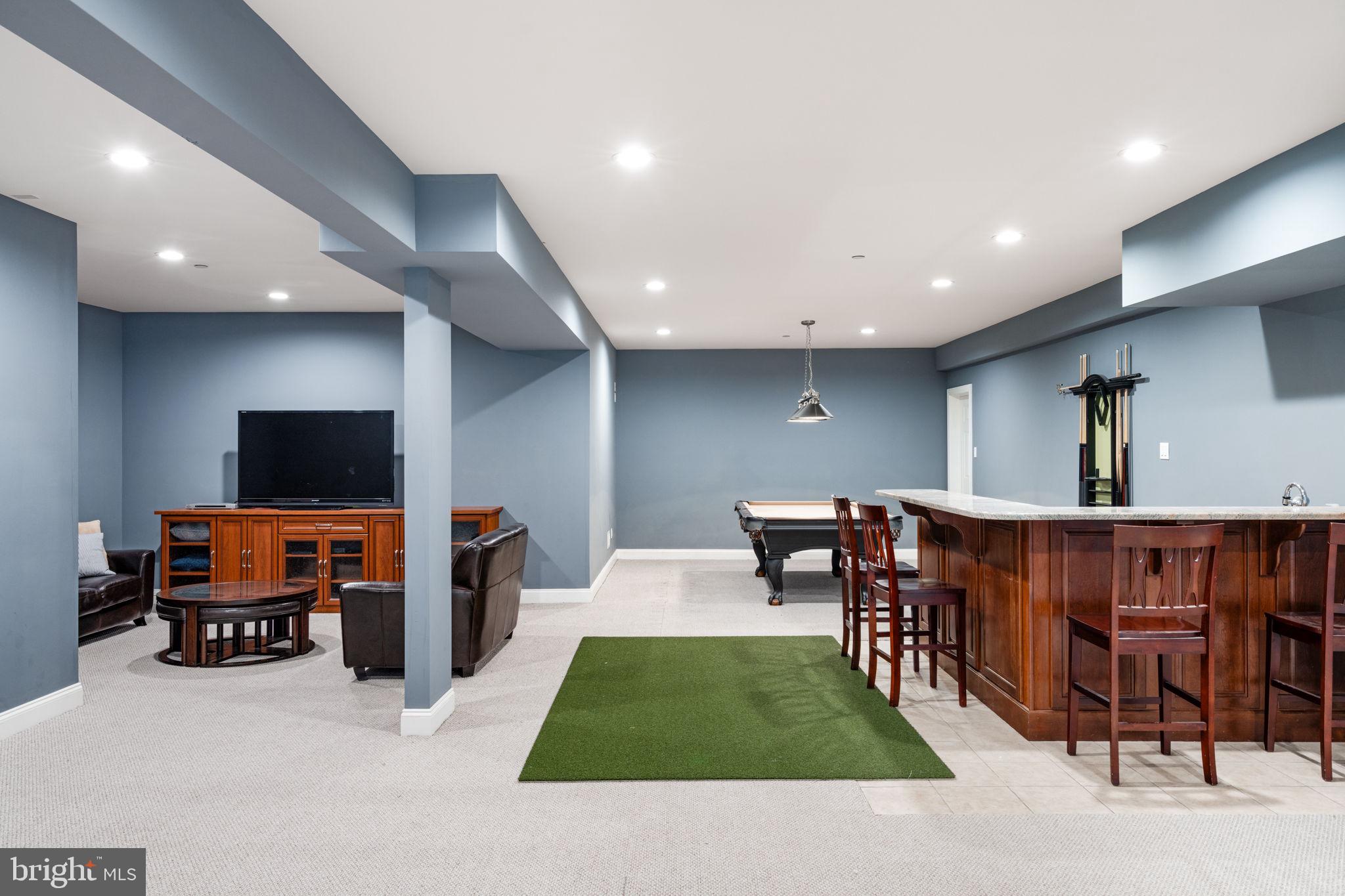 815 Brower Road Wayne, PA 19087 - Photo 68 of 84 Finished Basement w/ Wet Bar