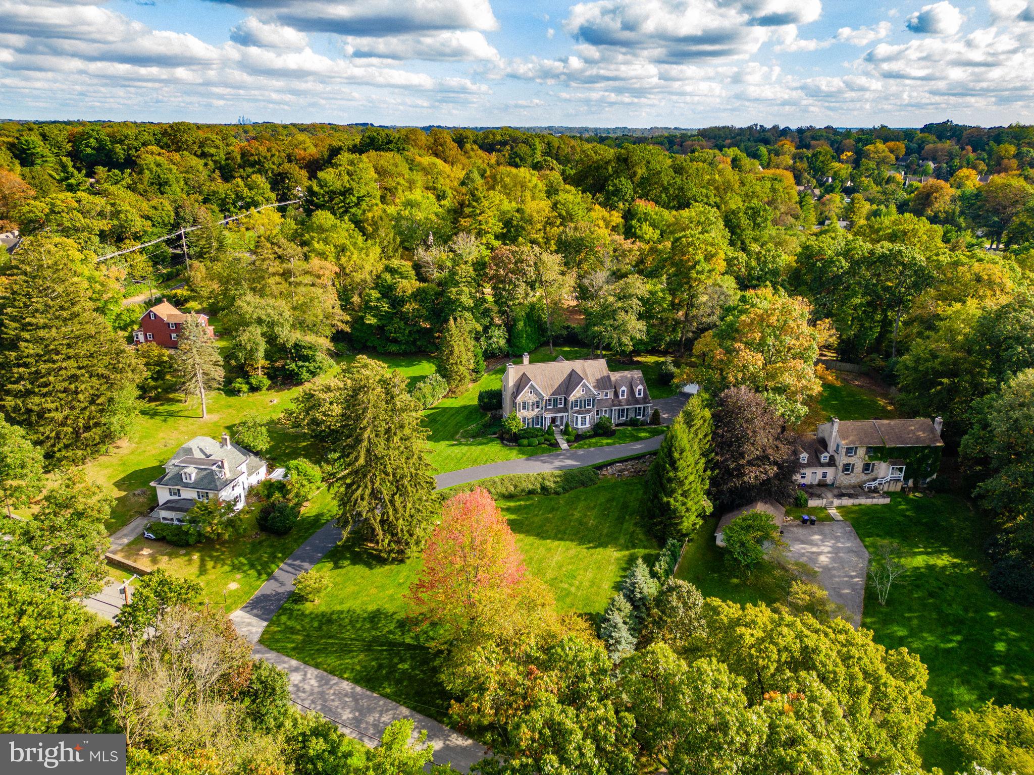 815 Brower Road Wayne, PA 19087 - Photo 8 of 84 overview from above