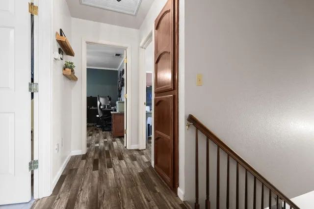 a view of wooden floor