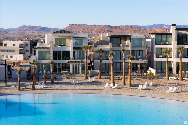 5354 Cyan Lane St. George, UT 84790 - Photo 41 of 45 View of swimming pool featuring a mountain view