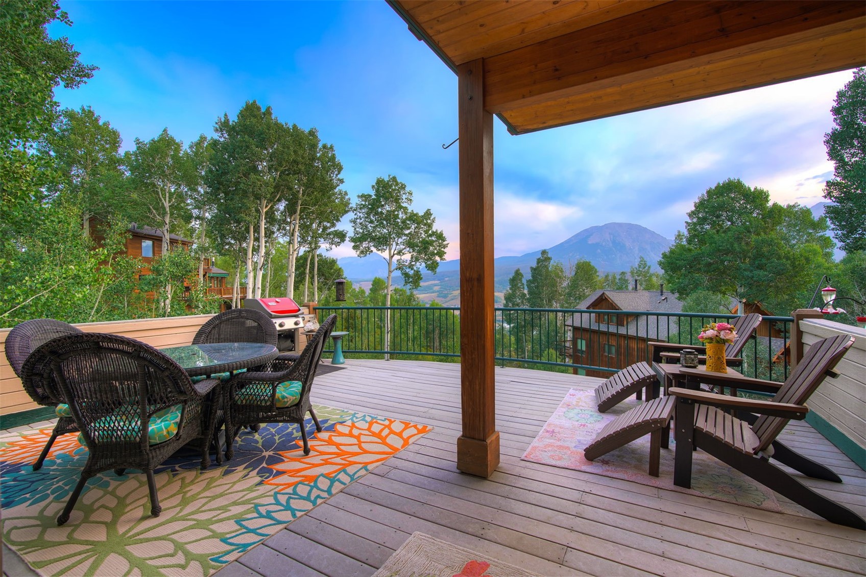 2210 Hamilton Creek Road Silverthorne, CO 80498 - Photo 9 of 50 Main level deck off of the dining room