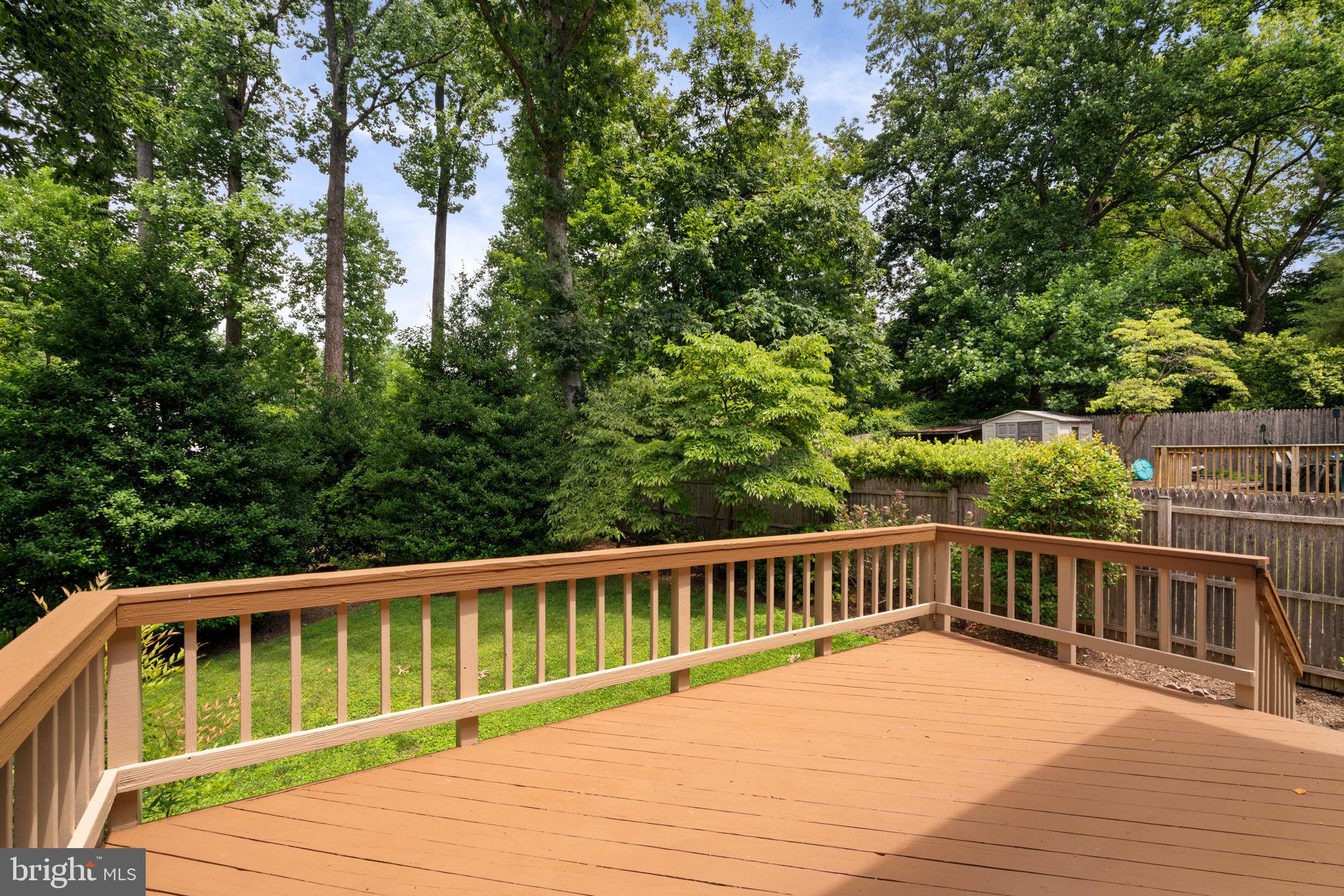6716 Baron Road McLean, VA 22101 - Photo 8 of 41 a view of balcony with deck and trees
