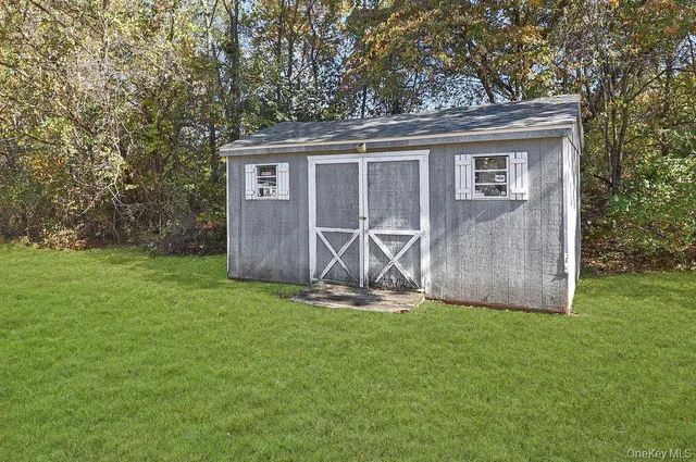 a view of a storage room