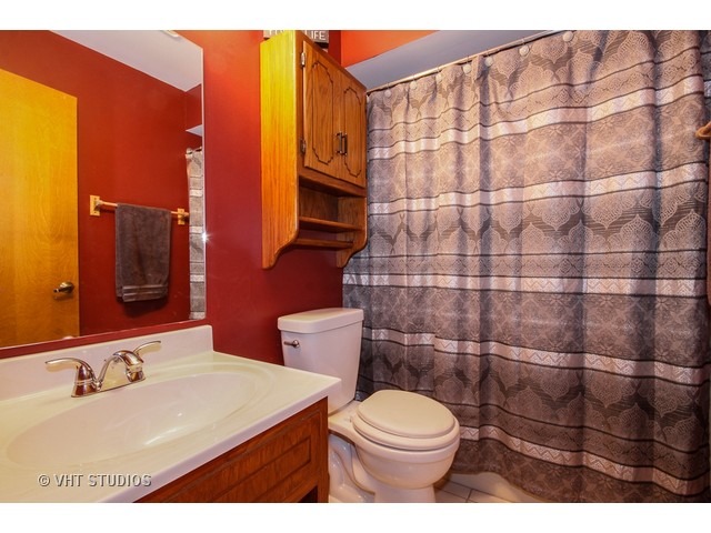 719 South Raven Road Shorewood, IL 60404 - Photo 10 of 11 a bathroom with a sink a toilet and shower