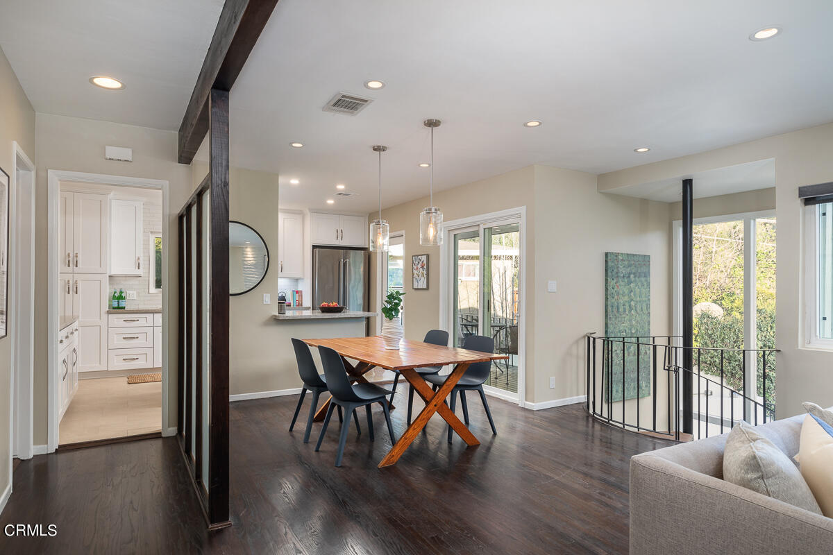 1376 Brixton Road Pasadena, CA 91105 - Photo 11 of 38 a view of a dining room with furniture window and wooden floor