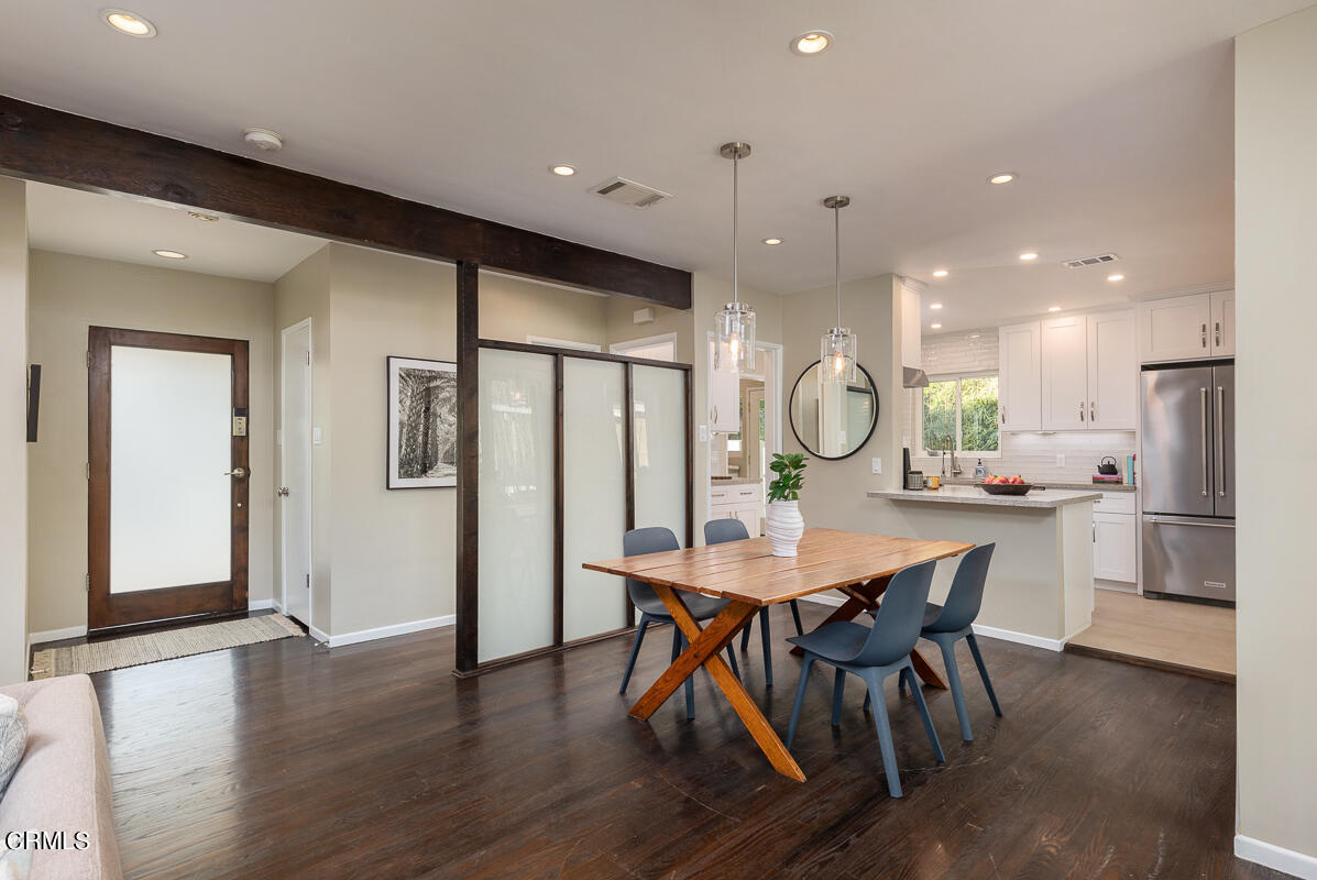 1376 Brixton Road Pasadena, CA 91105 - Photo 8 of 38 a view of a dining room with furniture window and wooden floor