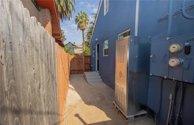 a view of storage and utility room