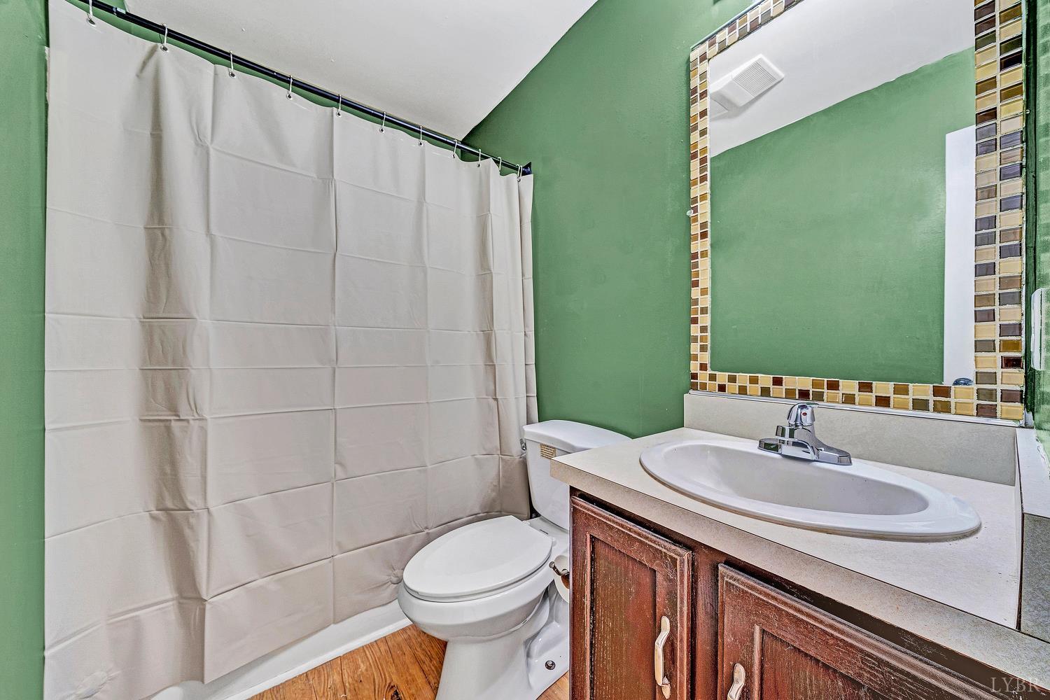 3949 Diamond Hill Road Moneta, VA 24121 - Photo 15 of 30 a bathroom with a sink a toilet and shower