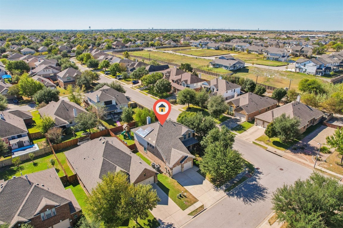 2301 Ambling Trail Pflugerville, TX 78660 - Photo 25 of 34 an aerial view of residential houses with outdoor space
